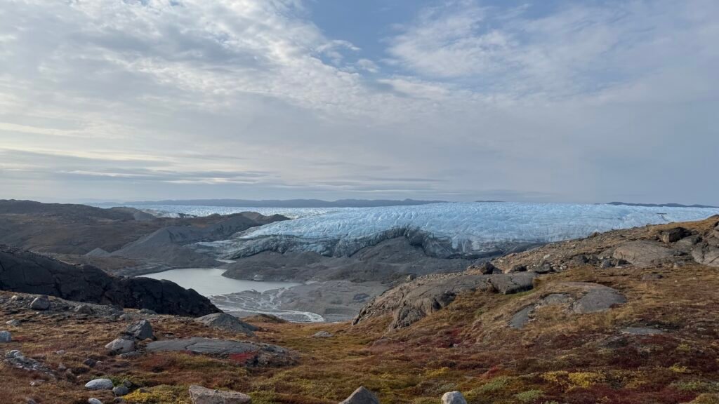 Blick auf einem Gletscher